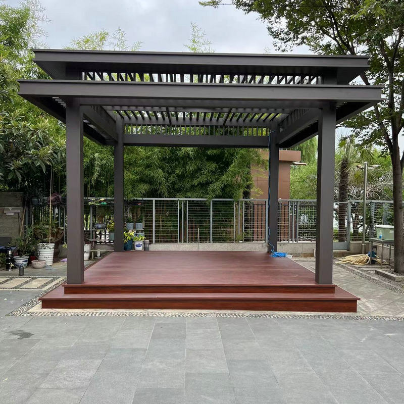 新中式简约园林凉亭 户外长廊景观廊架凉亭 庭院新中式亭子
