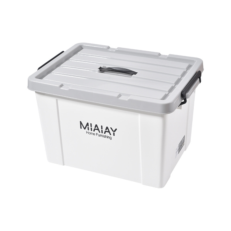 Extra Large Plastic Storage Box with Thick Cover Wholesale Household Supplies Dormitory Storage Thick Clothes Storage Box