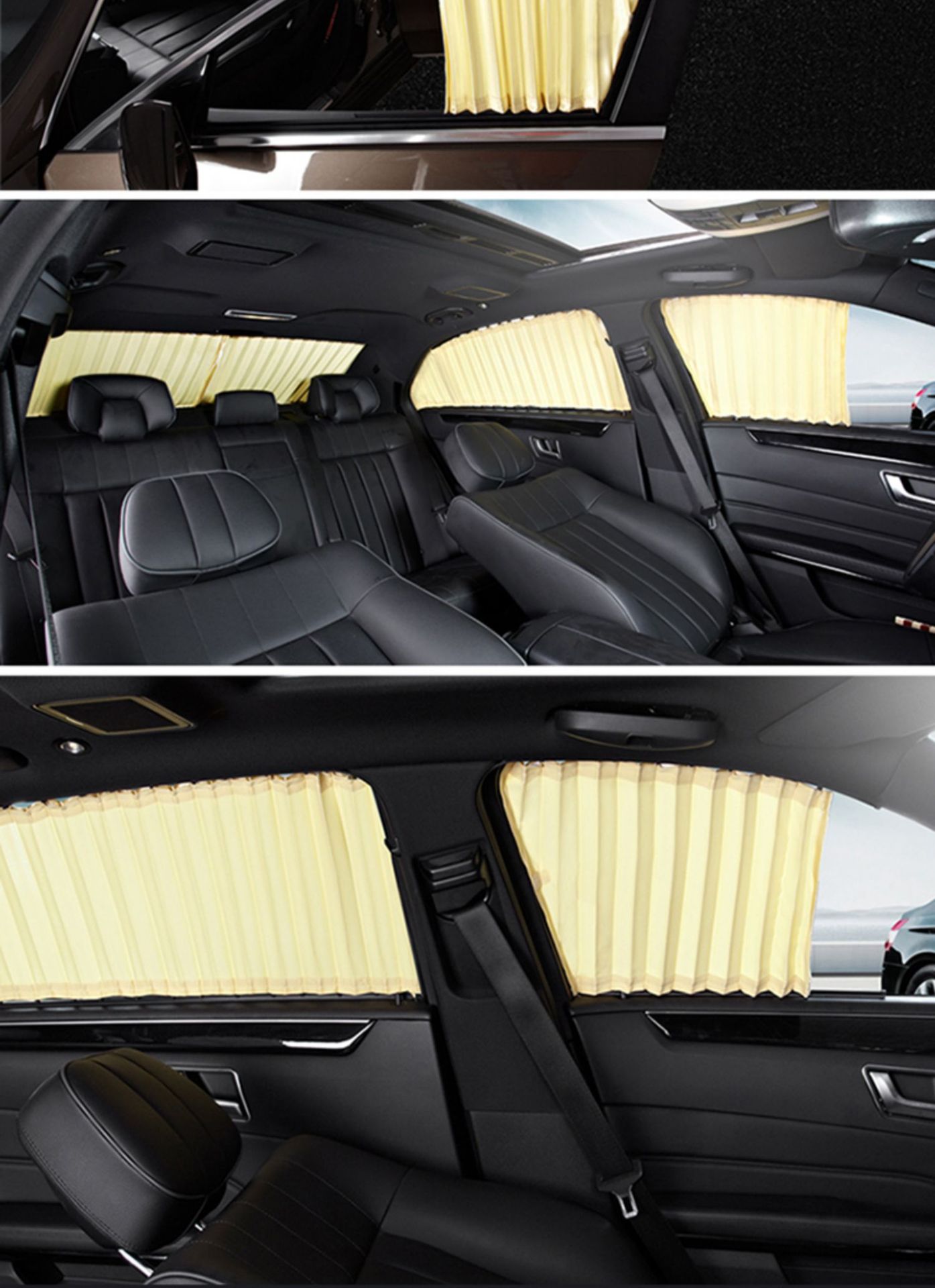 Suitable for Audi A3 A4L A6L Q2L Q3 Q5L car curtain sunshade curtain track cloth retractable curtain