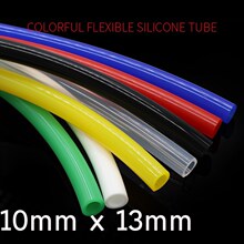 Colorful Flexible Silicone Tube ID 10mm x 13mm OD Food Grad