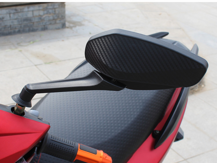 摩托车反光镜8mm菱形凸面观后镜改装配件倒车镜电动车后视镜-阿里巴巴