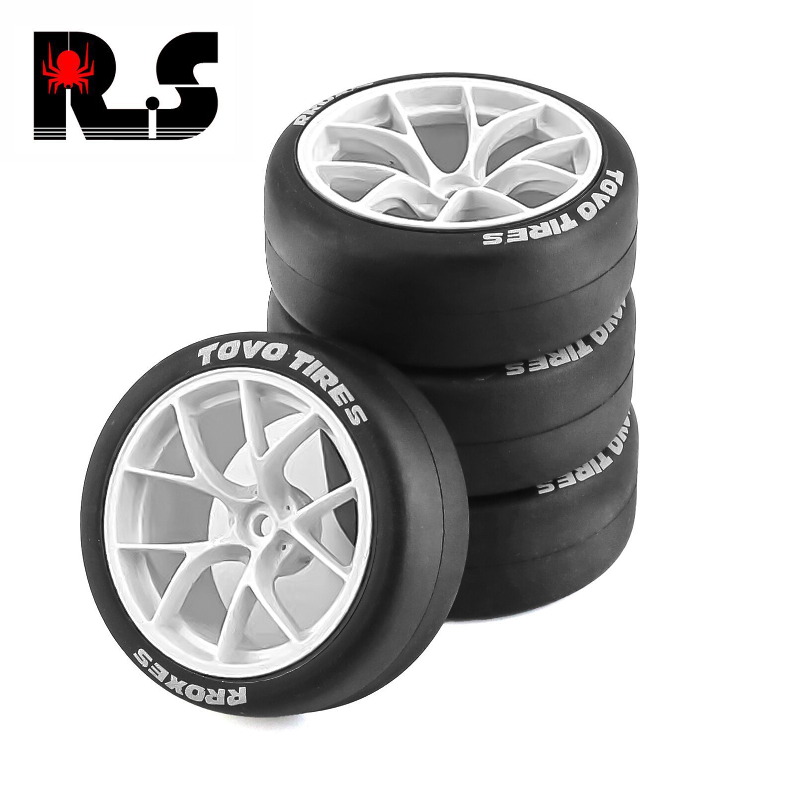 hpi京商田宫1比10 wrc遥控冠军嘉年华拉力轮毂平跑轮胎xv01 tt02