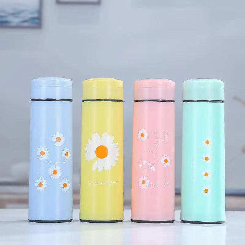 New Printed Logo Creative Opening Event Daisy Cup Handy Advertising Cup Lettering Small Gift Glass Wholesale