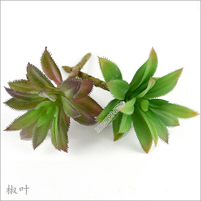 仿真黑法师塑料花假多肉植物盆栽植物墙假花装饰人造多肉摆件跨境