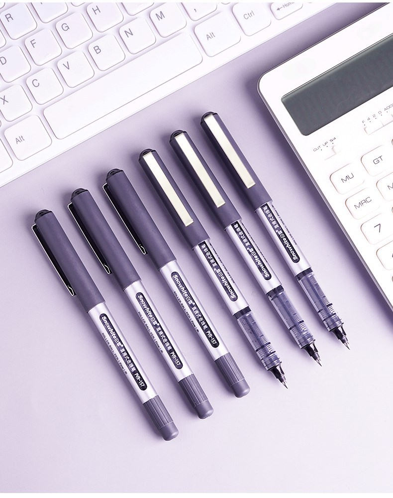 白雪pvr-157直液式走珠笔签字笔0.7mm子弹头硬笔书法练字笔商务