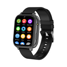 黑色跨境智能儿童电话手表高续航电池外贸儿童智能手表亚马逊热卖