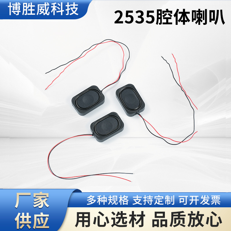 2535塑胶内磁腔体喇叭扬声器2535 8欧2W/4欧2瓦全频BOX扬声器