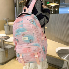 学生书包韩版可爱卡通初高中校园双肩包大容量户外旅行电脑背包