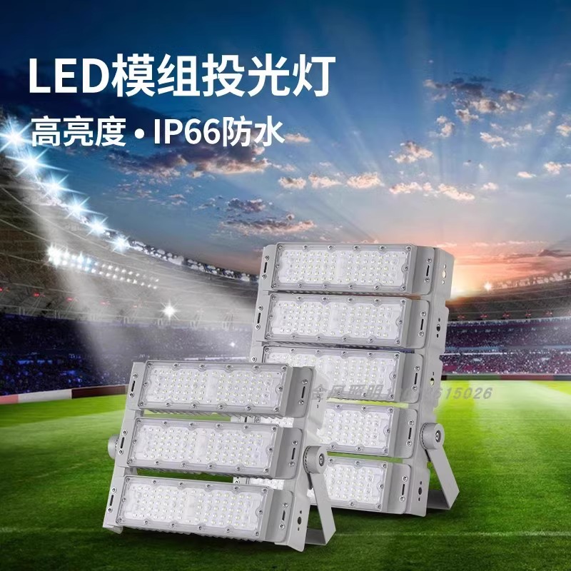 亚明led隧道灯模组投光灯庭院路灯组户外防水足球篮球广场照明灯