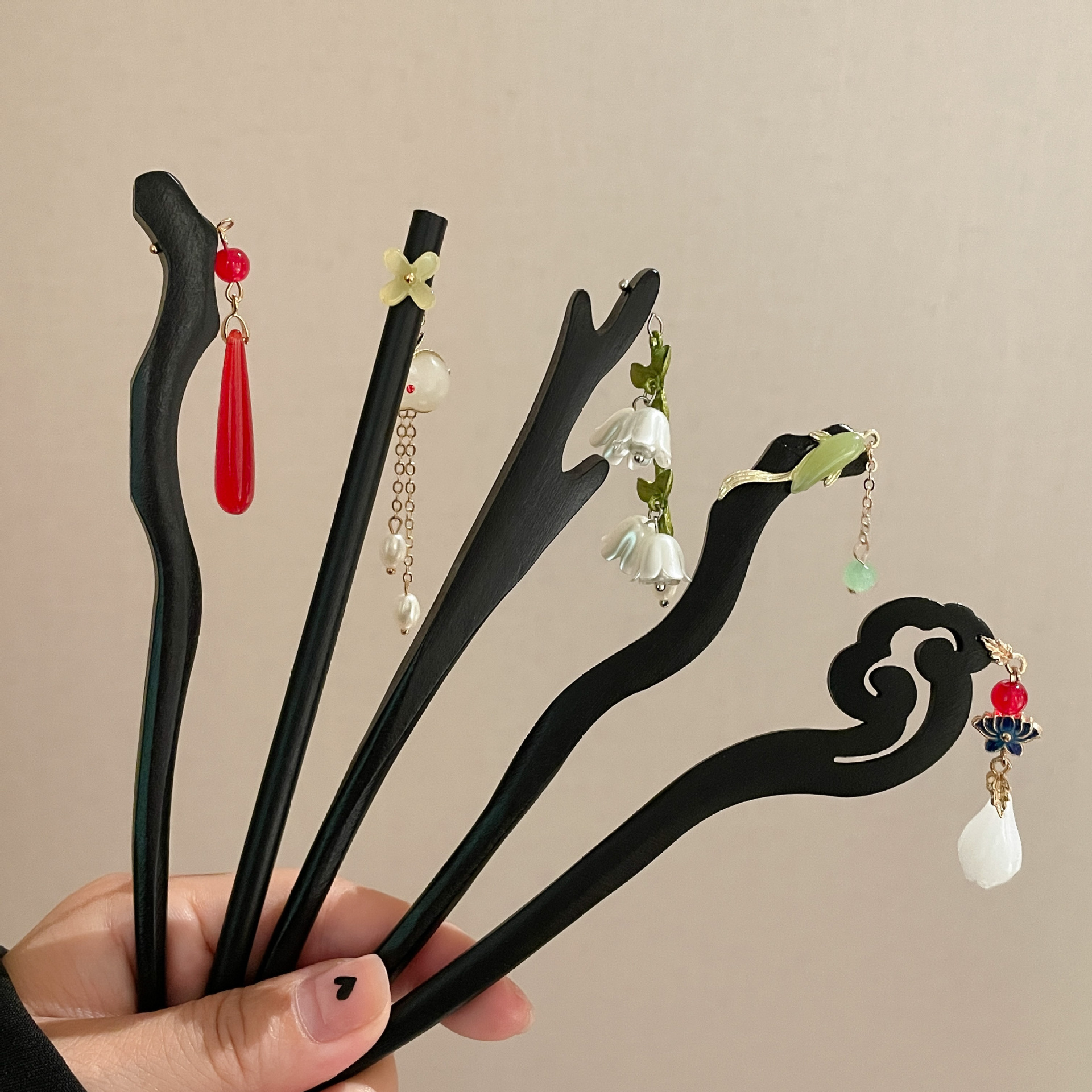 New Chinese Style Wooden Hairpin for Women Antique Hair Clasp Simple Modern Wooden Hair Clasp Cheongsam Hanfu Updo Hair Clasp Hair Accessories Headdress