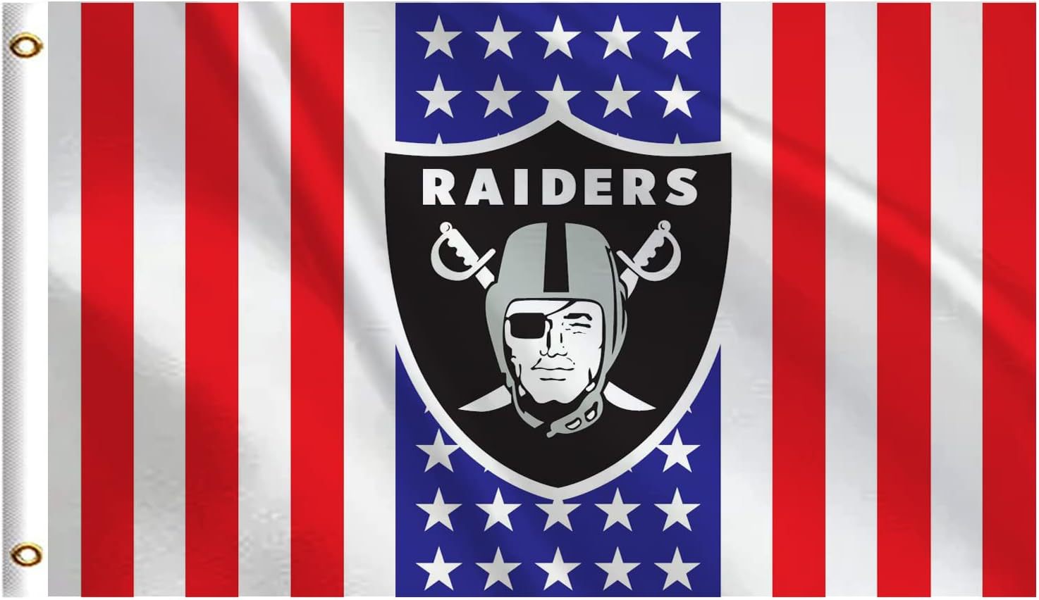 raiders nfl 足球队旗32个球队modelo美国旗帜 90x150厘米4号旗