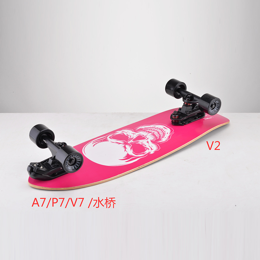 Big Fish Board Skateboard Beginner Professional Board Adult Children Walking Brush Street Small Fish Board Four-Wheel Road Scooter