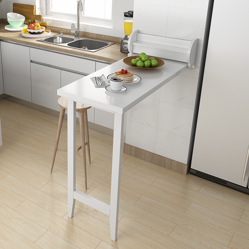 吧台桌家用厨房折叠隐形活动桌墙壁挂折叠桌加长家用省空间挂壁