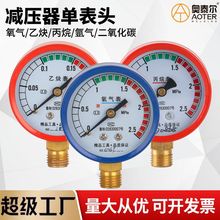 Y-60氧气乙炔丙烷二氧化碳CO2氩气Ar减压器单表头减压阀压力表头