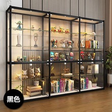 玩具手办展柜玻璃柜透明酒柜收纳柜子家用积木模型展示柜现
