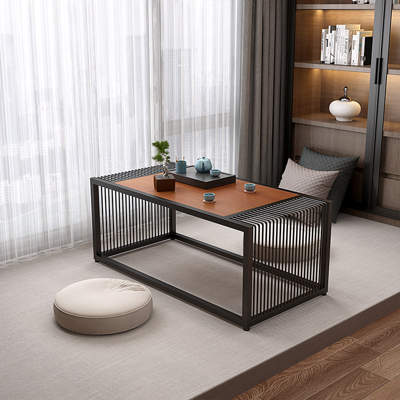 飘窗小茶几榻榻米炕桌矮桌轻奢阳台泡茶桌酒店简约禅意地台小桌子