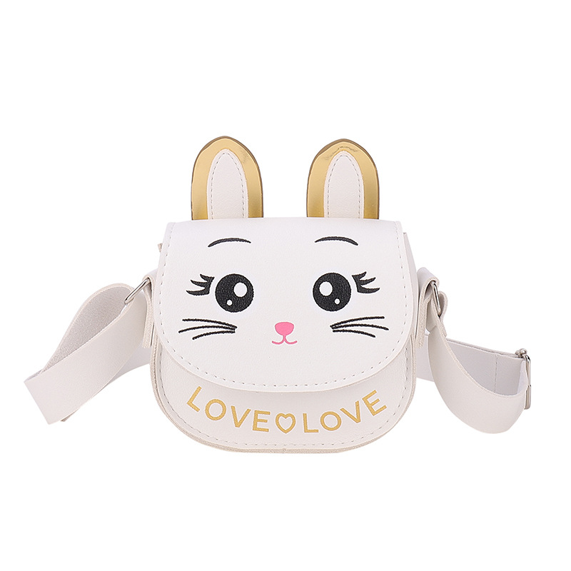 2023 Children's Baby Cute Fashion Cartoon Rabbit Children's Shoulder Messenger Bag Coin Purse Accessory Bag