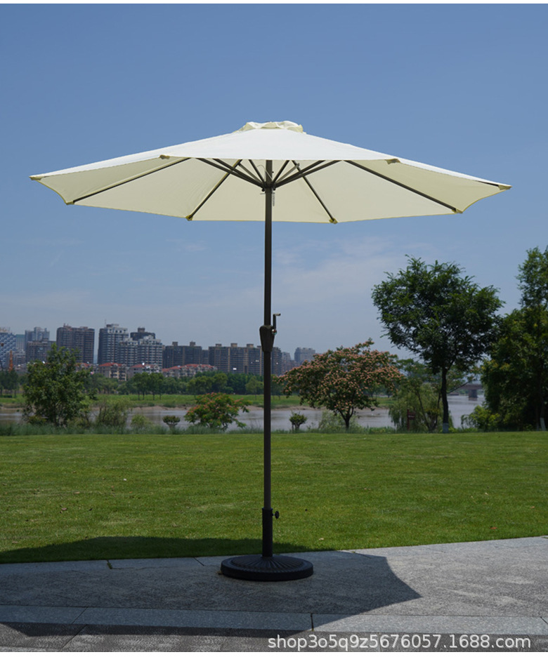户外遮阳伞2.7米防雨遮阳直立伞花园庭院太阳伞保安亭伞店门口伞