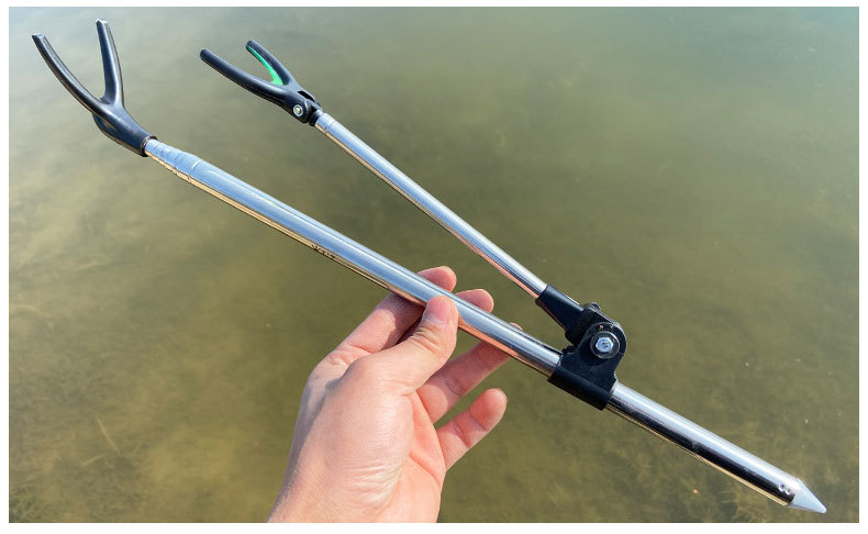 不锈钢炮台支架折叠鱼竿支架鱼竿两用支架炮台钓箱钓椅炮台支架