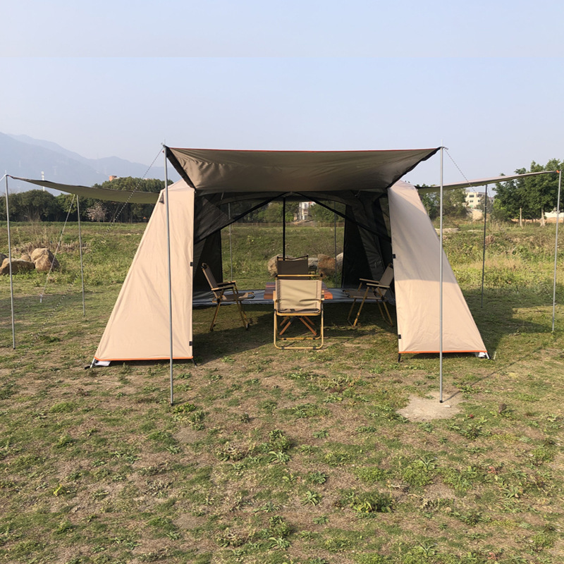 cross-border foreign trade outdoor travel camping supplies canopy tent multi-person camping suit thickened sunscreen and waterproof wholesale