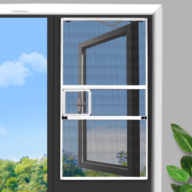金刚网纱窗不锈钢推拉式铝合金边框纱窗网自装金钢网防盗沙窗家装