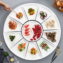 盘子一套创意家用摆盘网红餐具团圆聚会餐盘陶瓷组合拼盘深盘碟子