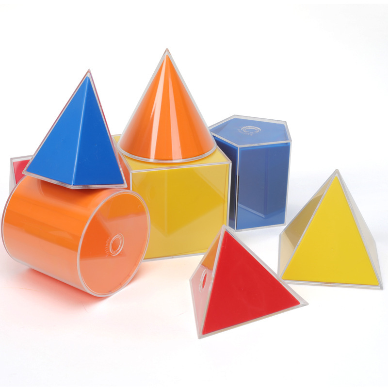台湾usl游思乐立体几何模型表面积展开图形10形透明几何容器教具