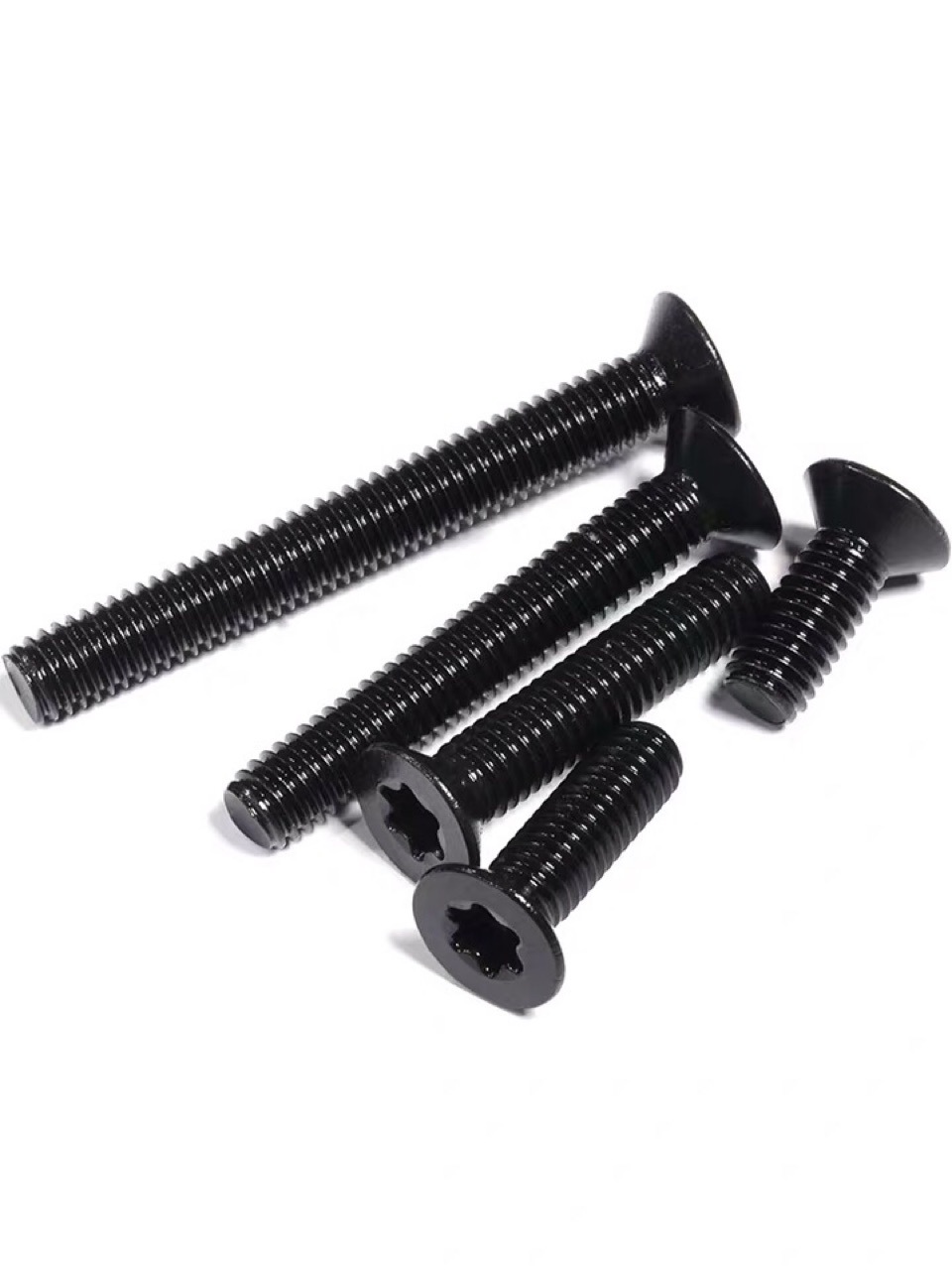 gb2673梅花槽机螺钉发黑m3m4m5m6m10沉头内梅花螺栓10.9级 高强度