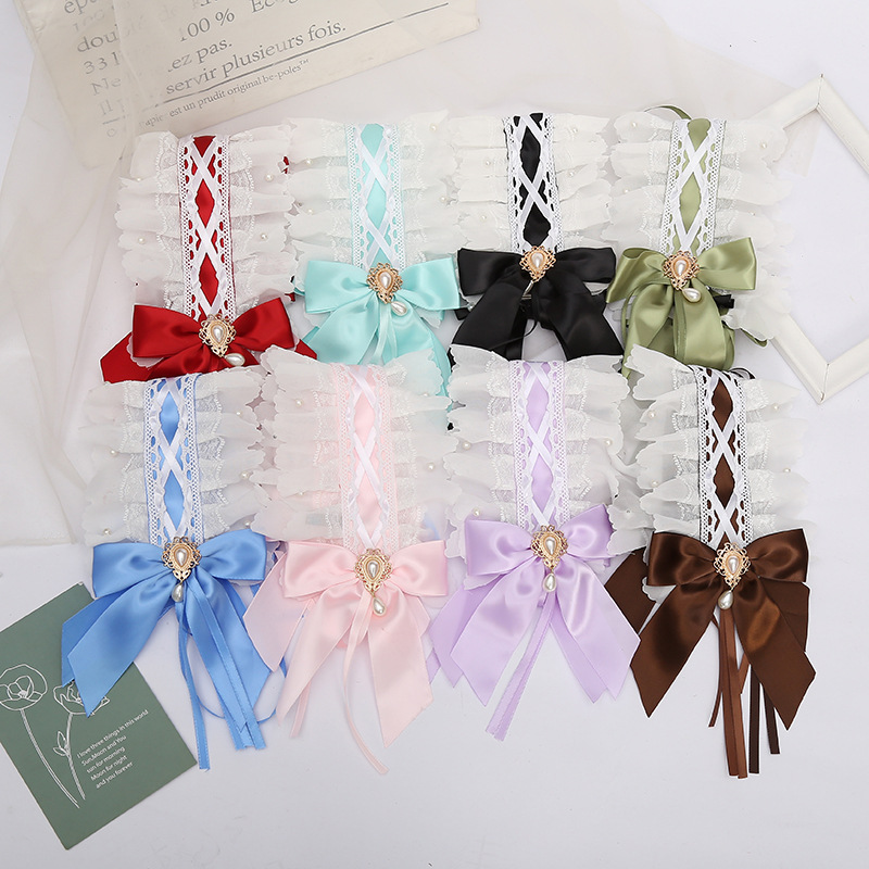 2023 New Cute Lolita Ornament Multi-Specification Bow Headband Girls Exquisite Matching Hair Accessories Wholesale