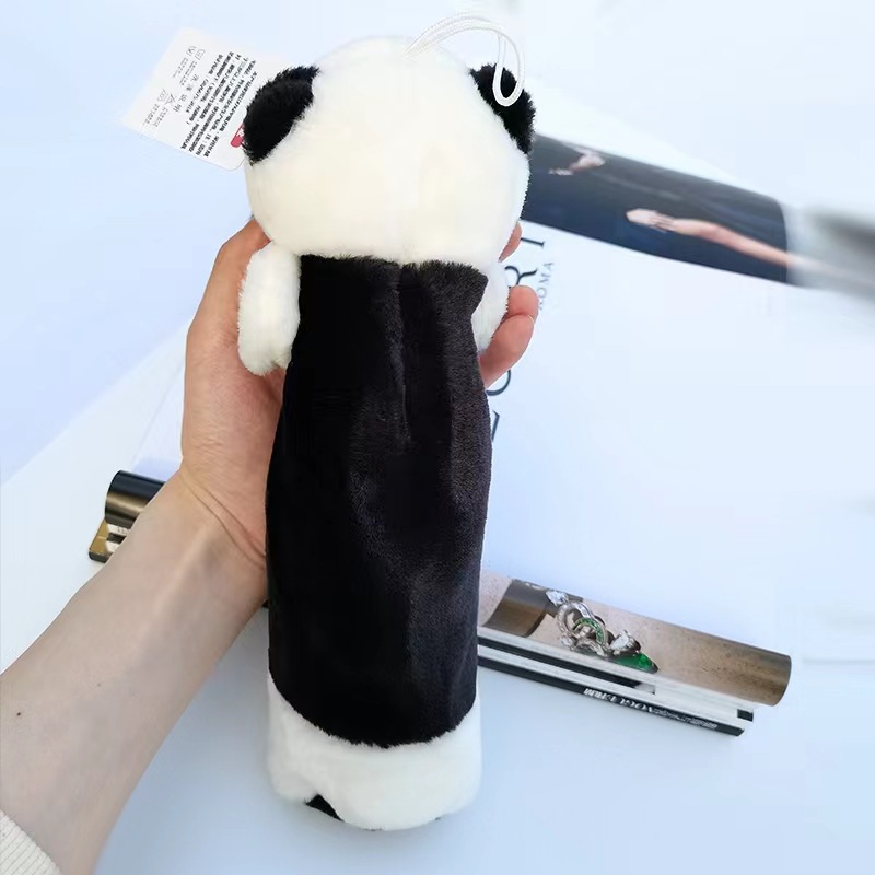 Plush Toy Panda Pencil Case Cartoon Change Purse Zipper Debris Bag Wedding Throwing Children's Toys Can Be Sent on Behalf