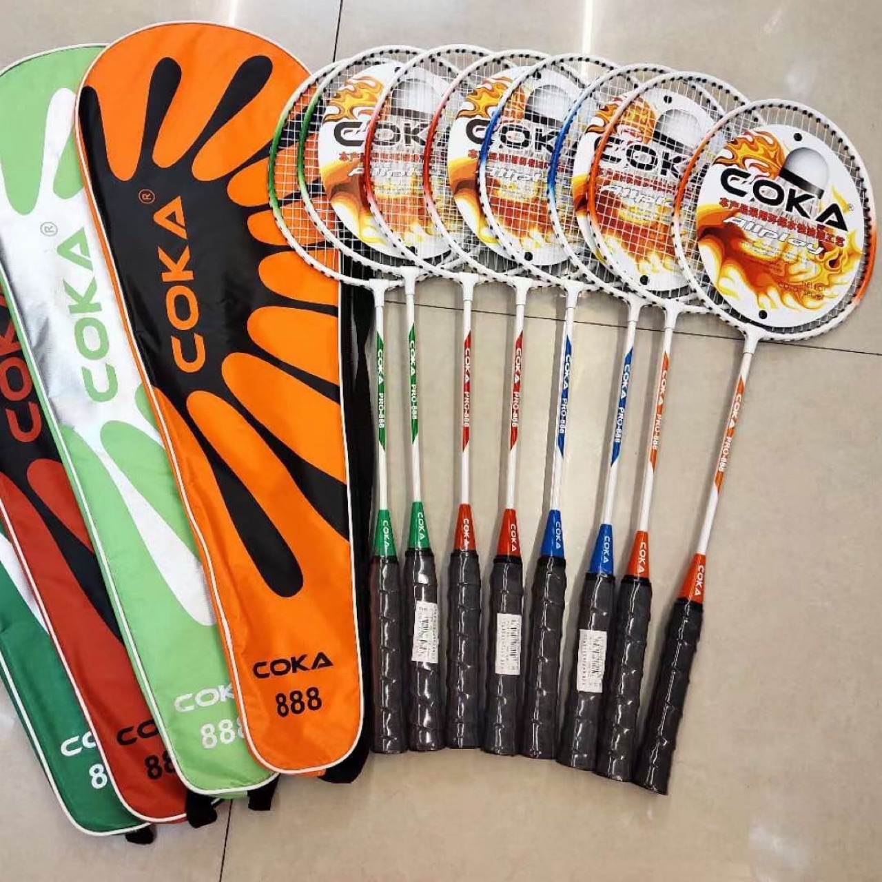 源头批发可卡合金耐打羽毛球拍成人羽毛球拍套装学生体育用品批发