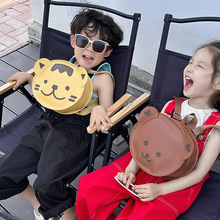 韩国儿童双肩包可爱小熊动物PU幼儿宝宝出游小背包卡通百搭小包包