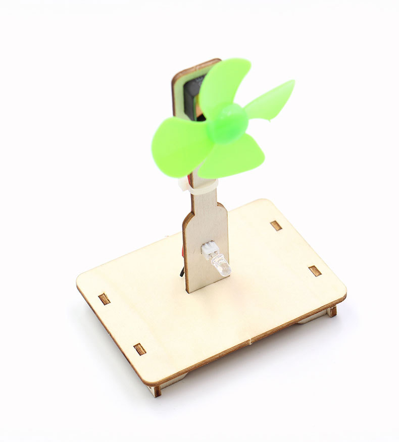 科技小制作材料 风能diy手工自制风力发电机小学生科学实验玩教具