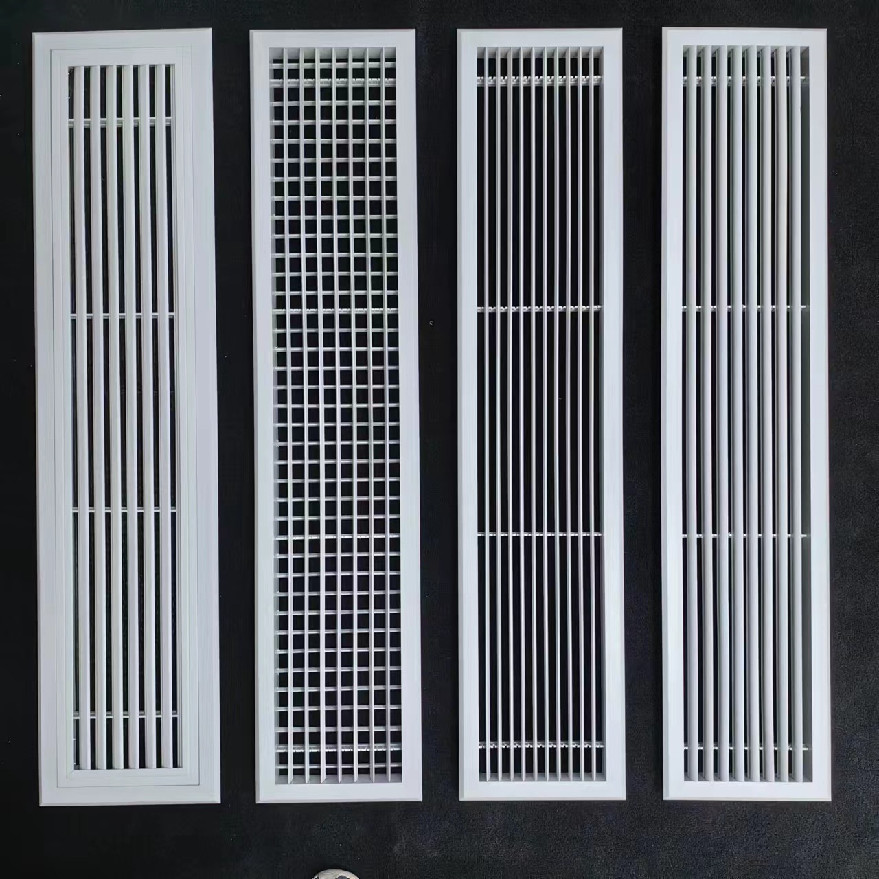 abs中央空调出风口格栅百叶窗通回风口加长abs检修口极简窄线性