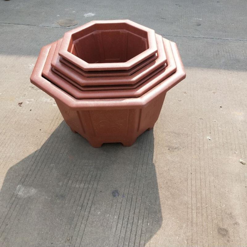 龙缸盆塑料八角花盆特大号加厚种栽果树花盆庭院户外种植盆速卖通