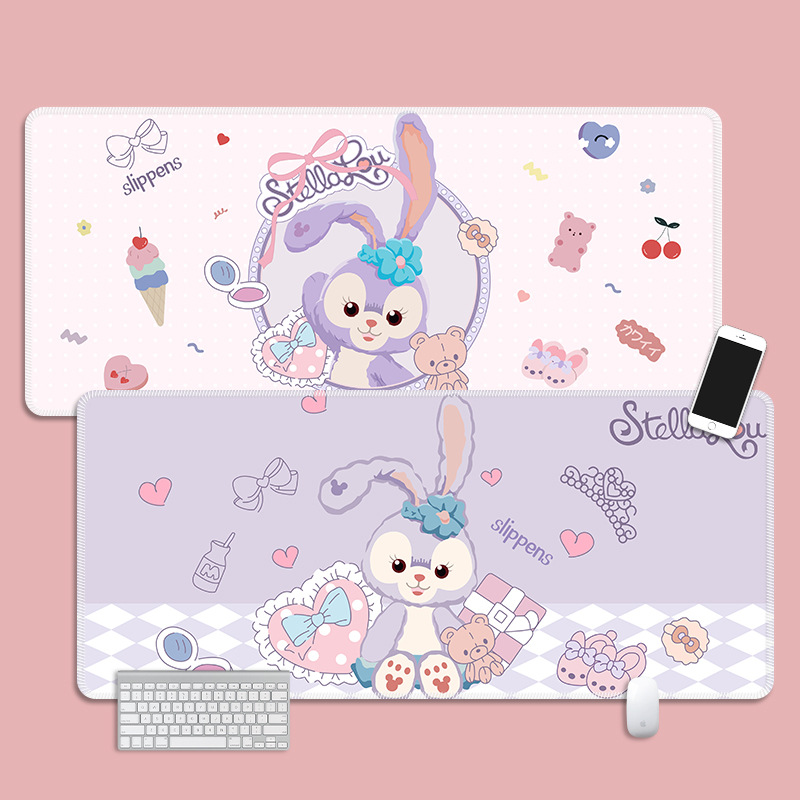 星黛露鼠标垫可爱小清新女生超大加厚男生办公书桌垫子ins风护腕