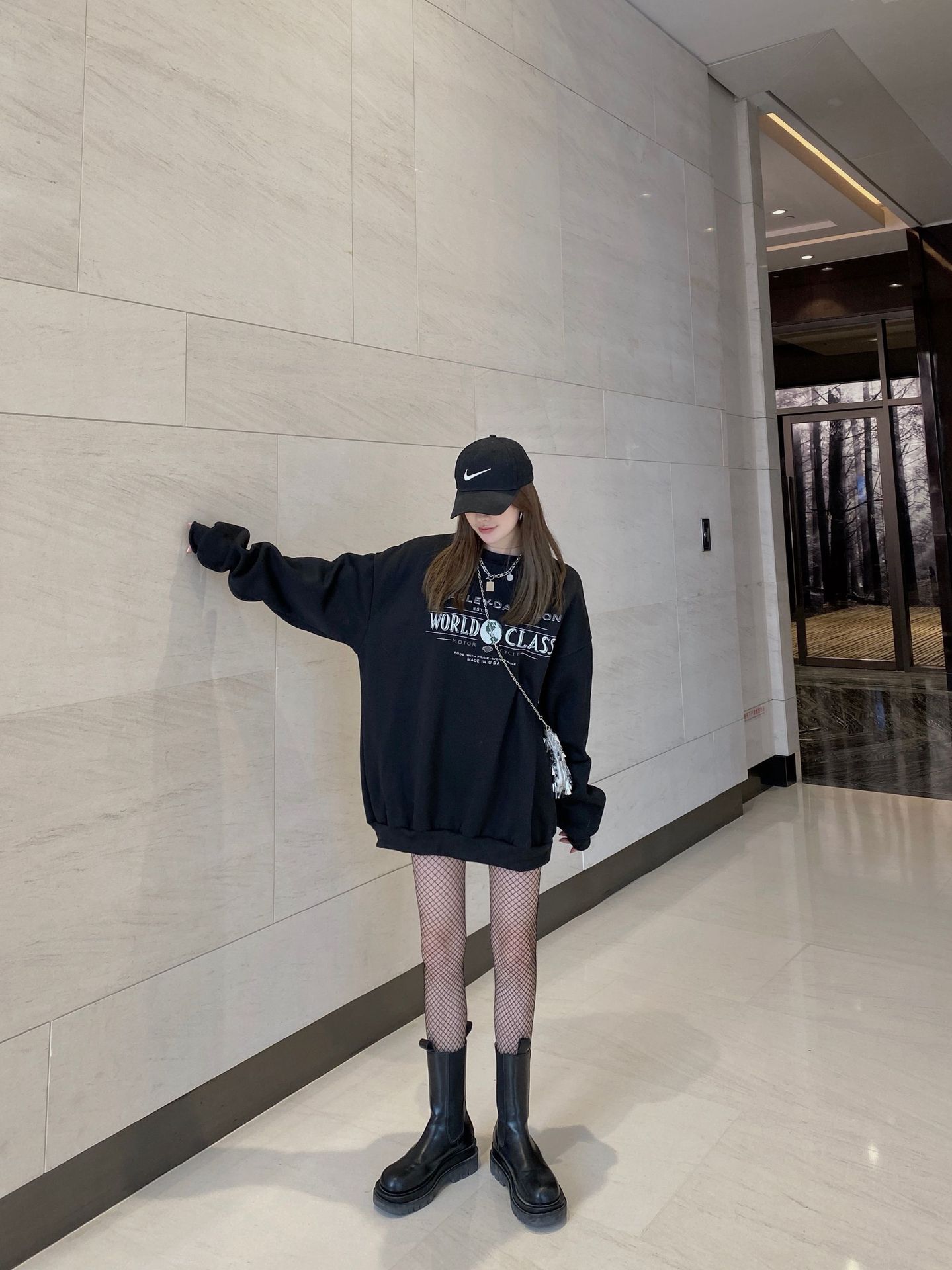 渔网袜jk黑丝袜女超薄款性感连裤袜子黑色ins潮蕾丝辣妹直播代发