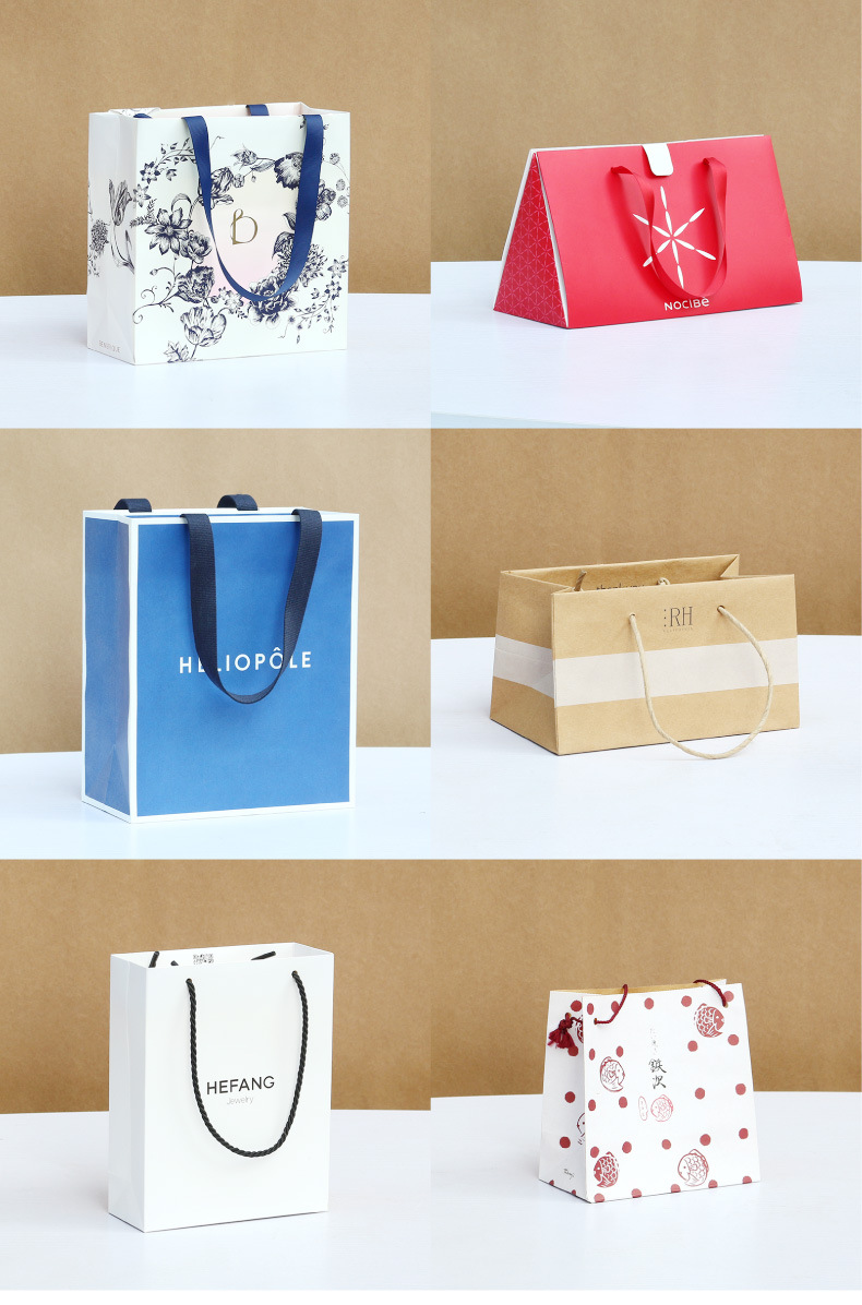 厂家直销批发牛皮纸手提袋纸袋中号大号通用礼品袋包装袋手挽袋