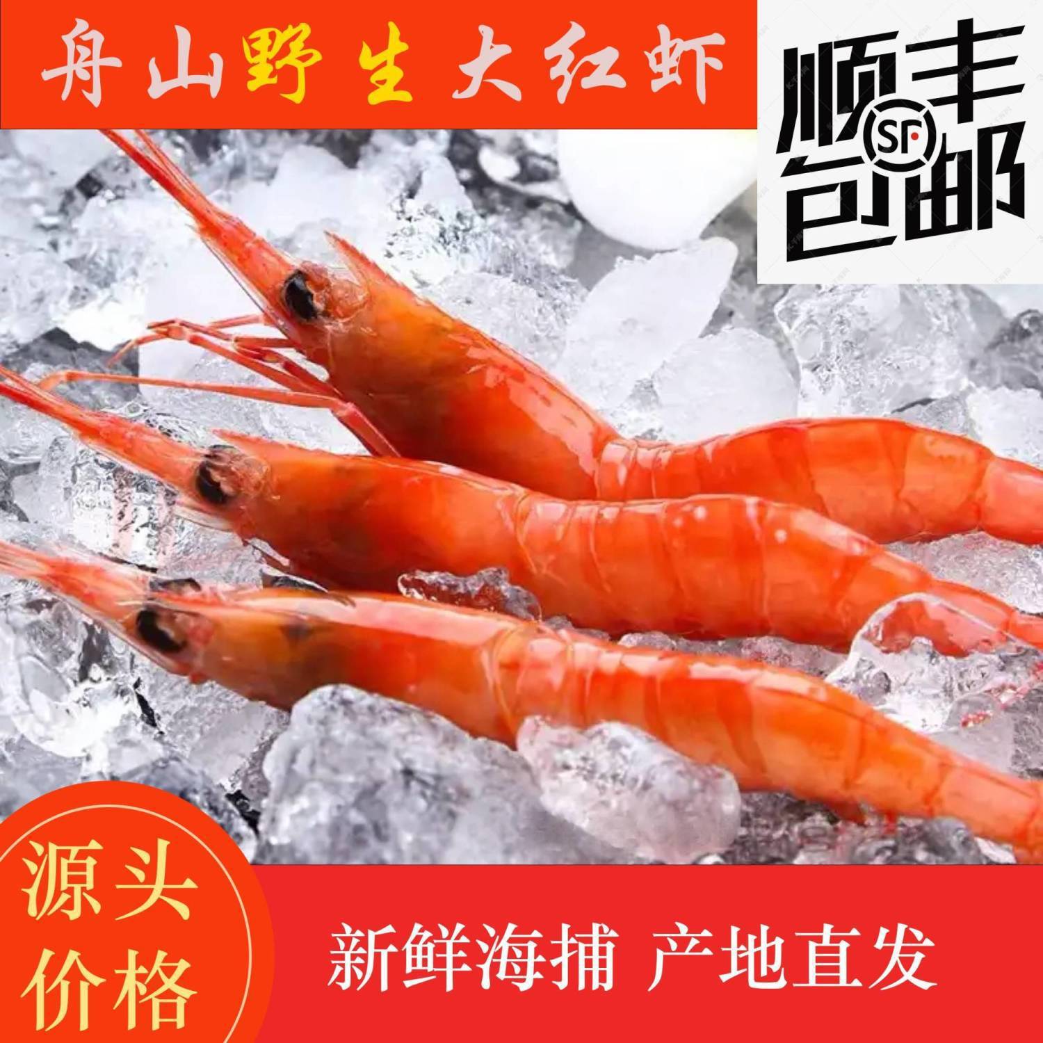 大红虾新鲜鲜活红虾毛足节虾非阿根廷红虾纯海捕码头直发-阿里巴巴