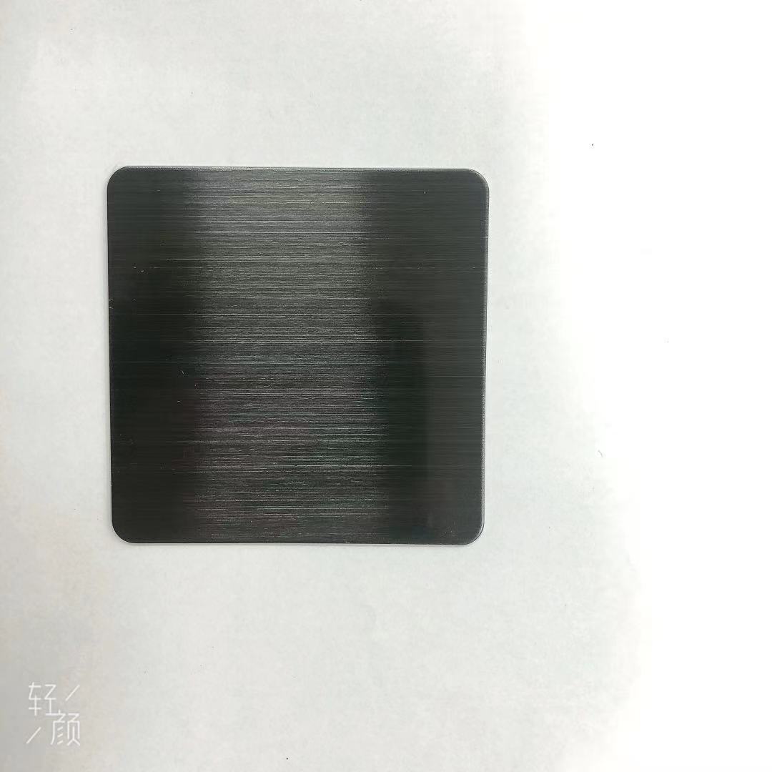 304水镀黑钛拉丝亮光无指纹板,水镀不锈钢,黑钛拉丝板现货板