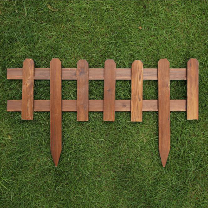 0成交50片防腐木栅栏花园围栏户外庭院篱笆室外护栏花坛室内阳台装饰