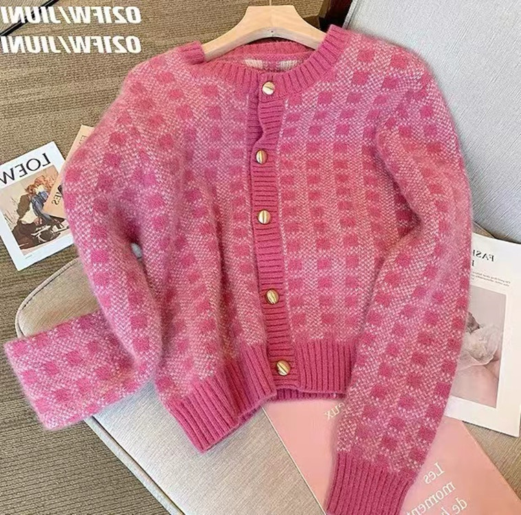 Loose Japanese Style Outer Wear Cardigan Women's Spring and Autumn Korean Style Knitted Coat Idle Style Western Style Classic Style Anti-Aging Top Fashion