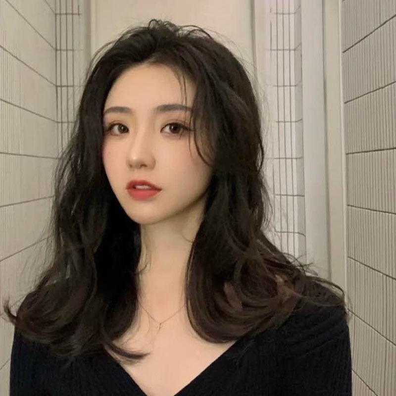 假发女中长发自然全头套式减龄圆脸齐肩内扣锁骨发长直发新式发套