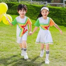 夏季新款小学生短袖校服幼儿园园服六一儿童节班服运动会表演服装