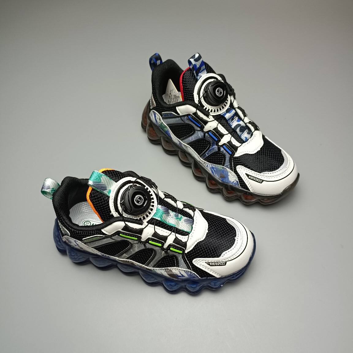 旋转纽扣新款儿童双网运动鞋32-37时尚学生运动鞋-阿里巴巴