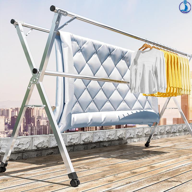 衣架立体晾衣架阳台卧室折叠式耐用少女加固挂小型简约简单