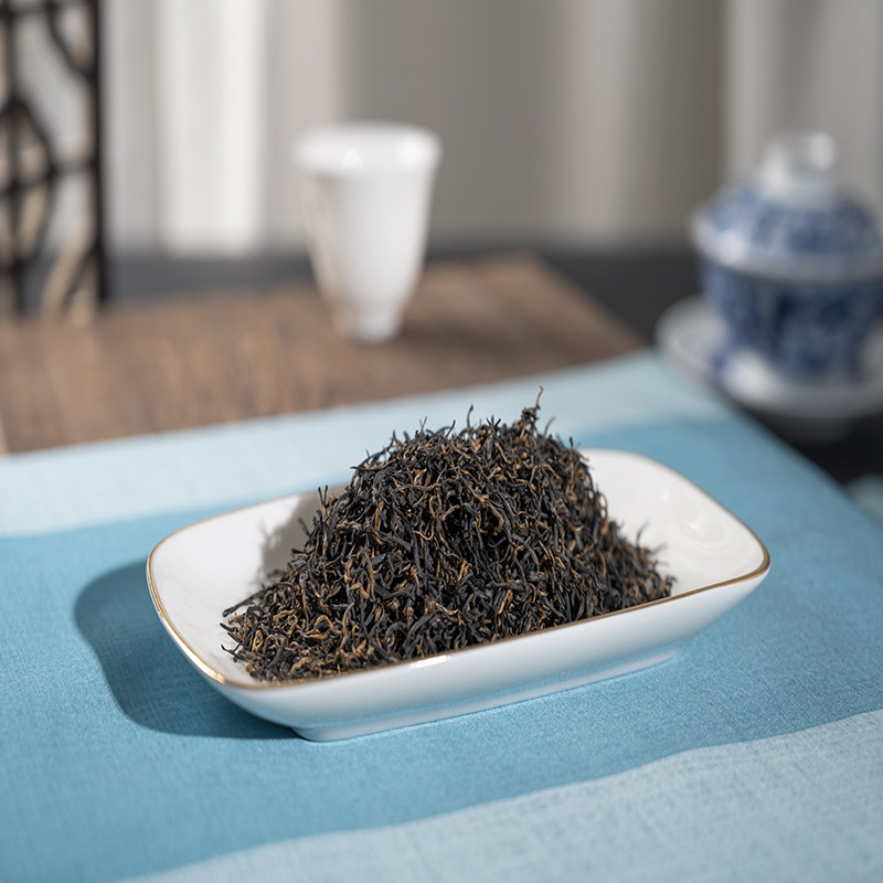 厂家直销陕西紫阳富硒红茶礼盒送礼批发工夫红茶100g红色礼盒装