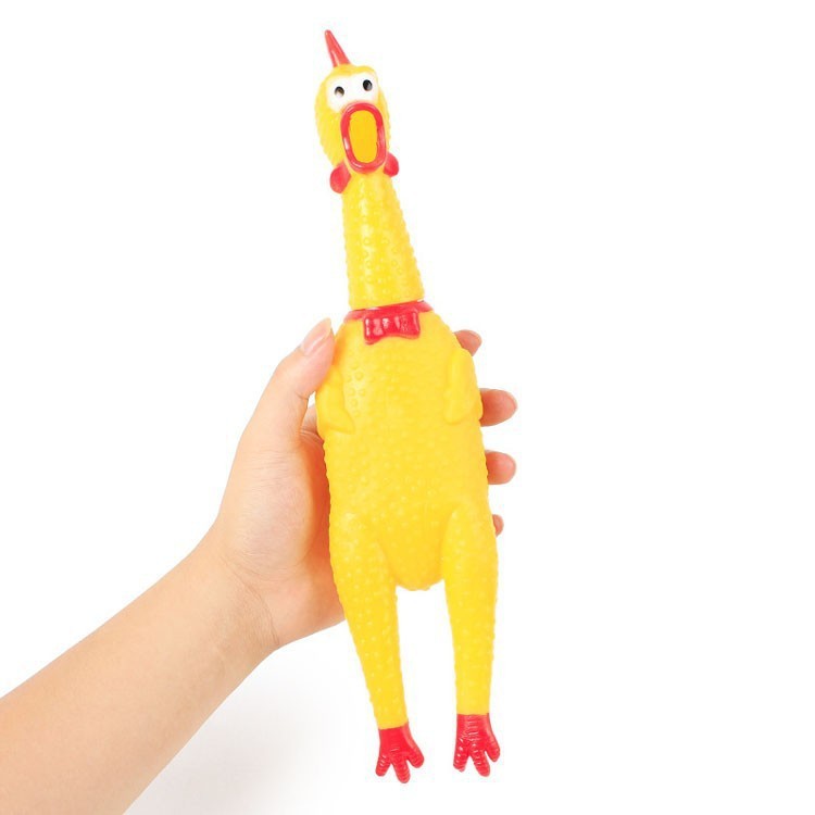 Screaming Chicken Vinyl Called Screaming Chicken Releasing Chicken Whole Person Trick Creative Sound Funny Dog Funny Cat Pet Toy Wholesale