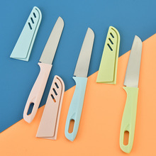 现货新款彩色水果不锈钢小刀 便携实用厨房家具小刀不锈钢水果刀