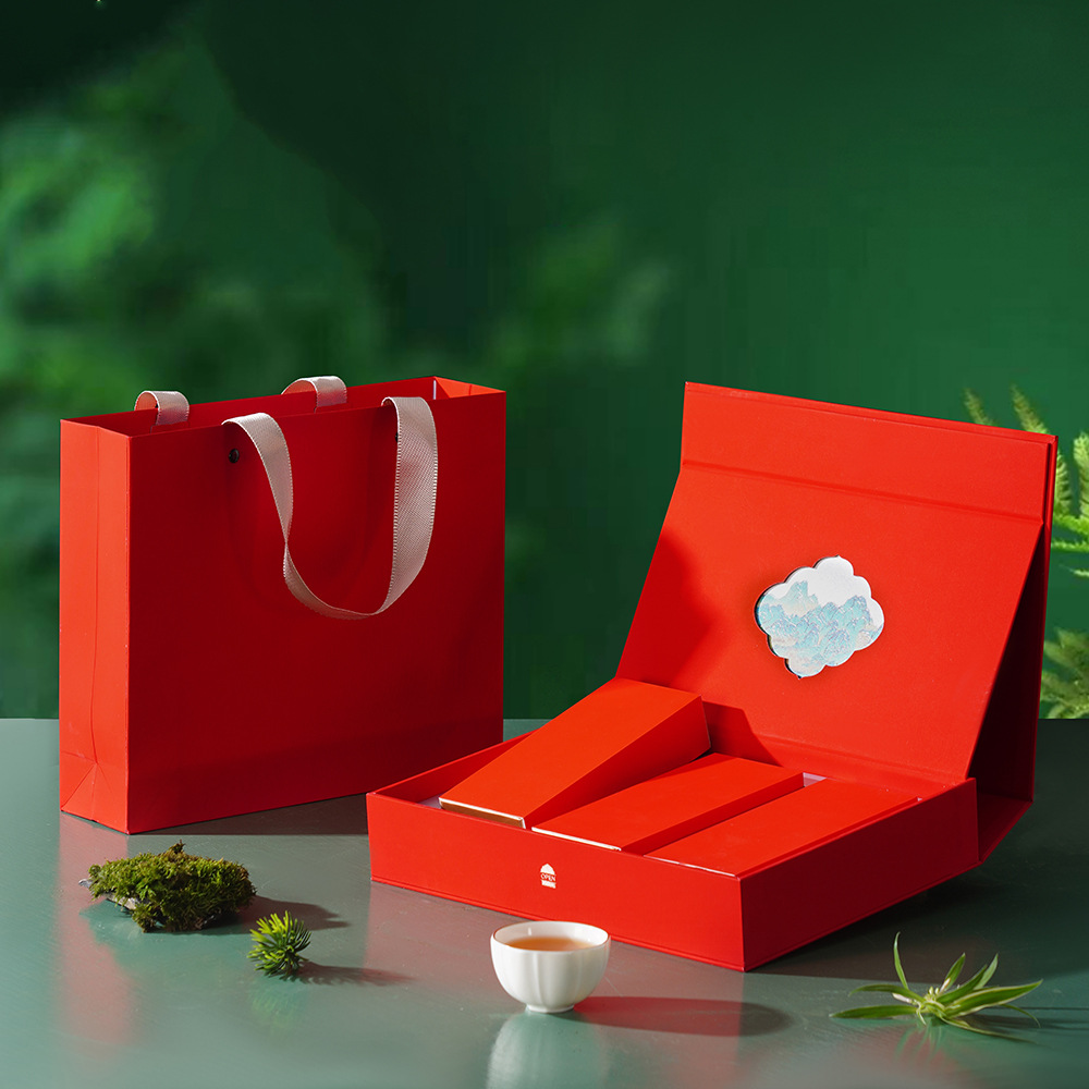 茶叶礼盒盒子岩茶肉桂大红袍茶叶包装空盒批发高档精致六泡/九泡